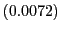 $ \left( 0.0072\right) $