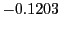 $ -0.1203$