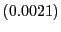 $ (0.0021)$