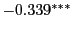 $ -0.339^{\ast\ast\ast}$
