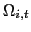 $ \Omega_{i,t}$