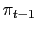 $ \pi_{t-1}$