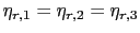 $ \eta_{r,1}=\eta_{r,2}=\eta_{r,3}$