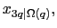 $ x_{3q\vert\Omega(q)},$