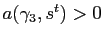 $ a(\gamma_3,s^t) > 0$