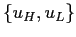 $ \{u_{H},u_{L}\}$