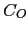 $ C_{O}$