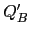 $ Q_{B}^{\prime}\ $