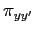 $ \pi_{yy^{\prime}}$