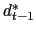 $d^*_{t-1}$