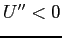$ U^{\prime \prime}<0$