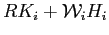 $ RK_{i}+\mathcal{W}_{i}H_{i}$