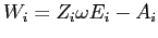 $ W_{i}=Z_{i}\omega E_{i}-A_{i}$