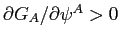 $ \partial G_{A}/\partial\psi^{A}>0$