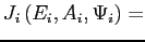 $\displaystyle J_{i}\left( E_{i},A_{i},\Psi_{i}\right) =$