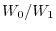 W_0 /W_1 