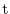 {\rm t}