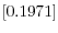 \left[ 0.1971\right] 
