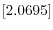 \left[ 2.0695\right] 