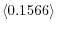 \left\langle 0.1566\right\rangle 