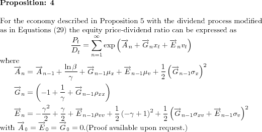 \begin{proposition} % latex2html id marker 1206\singlespacing For the economy ... ...0}=\overrightarrow{G}_{0}% =0.$(Proof available upon request.) \end{proposition}