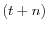  \left( t+n\right) 