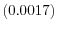  \left( 0.0017\right) 