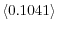 \left\langle 0.1041\right\rangle 