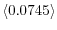 \langle 0.0745\rangle 
