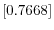  \left[ 0.7668\right] 