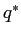  q^{\ast}