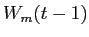  W_{m}(t-1)