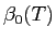 LaTex Encoded Math: \displaystyle \beta_{0}(T)