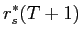 LaTex Encoded Math: \displaystyle r^{*}_{s}(T+1)