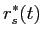 LaTex Encoded Math: \displaystyle r^{*}_{s}(t)