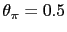 \theta_\pi=0.5