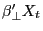 {\beta }'_\bot X_t 
