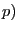p)