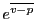 e^{\overline{v-p}}