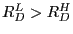R_D^L >R_D^H 