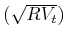  (\sqrt{RV_t})