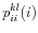 \displaystyle p_{ii}^{kl}(i)