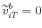 \displaystyle \widetilde{v}_{iT}^{b}=0
