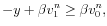 \displaystyle -y+\beta v_{1}^{n}\geq\beta v_{0}^{n}, % 