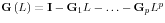 {\rm {\bf G}}\left( L \right)={\rm {\bf I}}-{\rm {\bf G}}_1 L-\ldots -{\rm {\bf G}}_p L^p