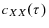  c_{XX}(\tau)