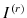  I^{(r)}