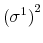  \left(\sigma^1\right)^2