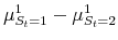  \mu^{1}_{S_{t}=1} - \mu^{1}_{S_{t}=2}