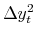  \Delta y_{t}^{2}